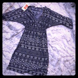 A  black and white sun dress